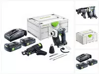 Festool DURADRIVE DWC 18-2500 Basic Akku Bauschrauber 18 V 18 Nm Brushless + 2x Akku