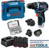 Bosch GSR 12V-32 FC (3 x 2,0 Ah + Ladegerät + Bit-set + L-Boxx)