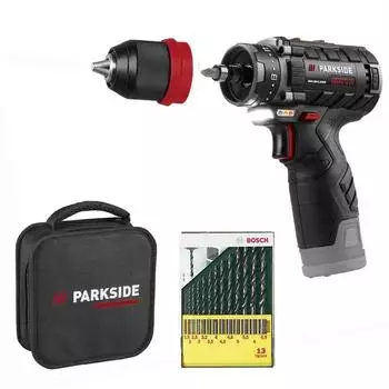 Parkside 12V Akku-Bohrschrauber PBSPA 12+ Bosch Bohrerset