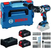 Powertools BOSCH GSB 18V-110 C + 2x 5.0Ah + GAL + Schrauber-Set (L)