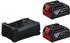 Bosch GSB 18V-110 C Professional + 2 x 5,0 Ah und Ladegerät + Bit-Set in L-BOXX