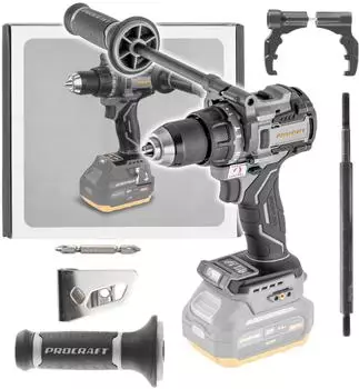 PROCRAFT Industrial CD20C-BB Akku-Schlagbohrschrauber 20V 120Nm Brushless (CD20C-BB)