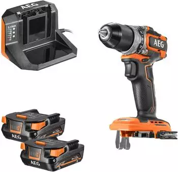 AEG BS18SBL2-202C Akku-Bohrschrauber 18V Brushless, kompakt (BS18SBL2-202C)