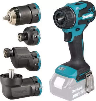Makita Akku-Bohrschrauber mit Wechselkopfsystem 18V DDF491