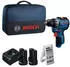 Bosch GSR 12V-15 FC Professional (2x 2.0Ah + Ladegerät + Bit-Set + Tasche)