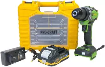 PROCRAFT PA18Pro2-1B-C Akku-Bohrschrauber 20V 30Nm Brushless, 2,0Ah Akku (PA18Pro2-1B-C)