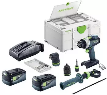Festool QUADRIVE TPC 18/4-Basic-Set mit 2x 5,0 Ah (577625)