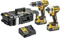 Dewalt DCK266P2, Dewalt 18V XR Brushless Twin Kit 2 x 5Ah