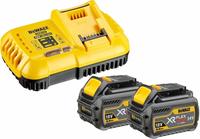 DeWalt Werkzeugakku XR FLEXVOLT Starter-Set, DCB118T2-QW, 54V / 2,0Ah, 18V / 6,0Ah, 2