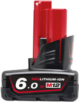 Milwaukee M12B6 12V / 6,0 Ah Li-Ion Ersatzakku (M12B6)