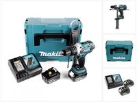 Makita DHP 458 RTJ Akku Schlagbohrschrauber 18V 91Nm + 2x Akkus 5,0Ah +...