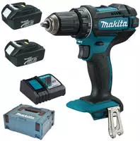 Makita Akku-Bohrschrauber "DDF482RFJ" inkl. 2 Akkus 18V/3Ah, Ladeger&auml;t und Koffer