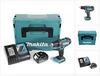 Makita DDF 482 RT1J 18 V Akku Bohrschrauber im Makpac inkl. 1x BL 1850 5,0 Ah Akku und DC18RC