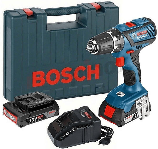 Bosch GSR 18-2-LI Plus Professional (2 x 2,0 Ah + Schnellladegerät) im Koffer