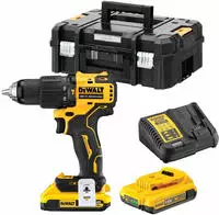 DeWALT - Akku-Schlagbohrschrauber 18V, 2 x 2,0 Ah Li-Ion Akkus, Ladeger&auml;t DCD709D2T