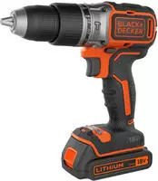Black+decker Werkzeug - 18v Akku-schlagbohrmaschine, 2x 1,5 Ah Li-ion Akku,