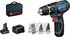 mit 2 Akkus: Bosch GSB 12V-15 Professional