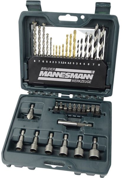 Brüder Mannesmann Werkzeuge Brüder Mannesmann Universal-Bohrersortiment 36teilig M54336