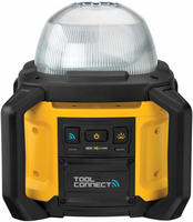 DeWalt Baustrahler DCL074-XJ, 360&deg; LED, f&uuml;r 18 V Akkus, IP54 Spritzwasserschutz,
