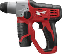 Milwaukee M12 H-202C 12V Li-Ion Accu SDS-plus Boorhamer Set (2x 2.0Ah Accu) in Koffer