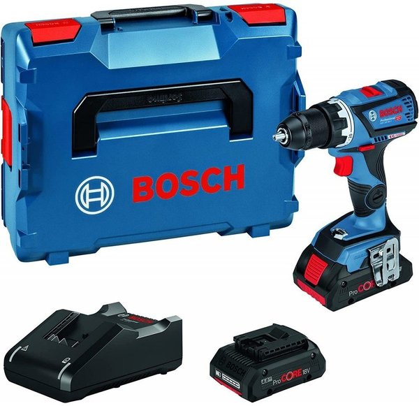 Bosch GSR 18 V-60 C Professional ( 2x 4,0Ah, Ladegerät, L-Boxx) (06019G110B)