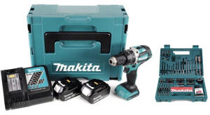 Makita DHP484RTJ inkl. 2 x 5 Ah + 100-tlg. Zubeh&ouml;r