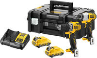 DeWALT - 12V Bohr- und Schlagschrauber-Set, 2 x 3,0 Ah XR-Akkus, Ladeger&auml;t