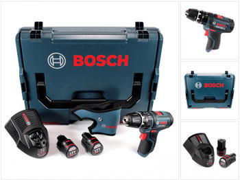 Bosch GSB 12V-15 Professional (2 x 3,0 Ah + Ladegerät) in L-Boxx