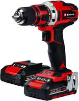 Einhell Akku-Bohrschrauber "TE-CD 18/40-1 Li" Set, 4 tlg. mit 2x 1,5 Ah...