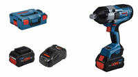 Bosch Biturbo Akku-schlagschrauber Gds 18v-1050 H 2x Pc 8,0 Ah Und Lader In L-boxx