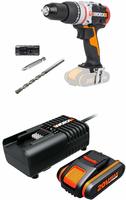 Worx Akku-Schlagbohrmaschine "WX354.9" b&uuml;rstenloser Motor, 18+1+1 Drehmoment,...