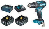 Makita DHP 485 RMJ 18 V Li-Ion Akku Schlagbohrschrauber im Makpac + 2 x 4,0 Ah...