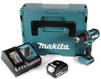 Makita DHP 485 RM1J 18 V Li-Ion Akku Schlagbohrschrauber im Makpac + 1 x 4,0 Ah...