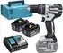 6 Ah, mit 2 Akkus: Makita DHP484