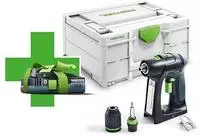 Festool Akku-Bohrschrauber C 18 Basic 4,0 f&uuml;r 18 Volt Akkus, mit1x 4,0 Ah...
