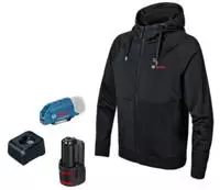 Bosch beheizbare Sweatjacke / Heizjacke GHH 12+18V XA (Full Version) incl. Akku, Gr.