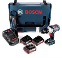 Bosch GSB 18V-85 C Akku Schlagbohrschrauber 18V 85Nm 1/2" Brushless + 3x Akku 5,0Ah +
