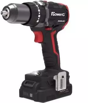 PowerG Schlagbohrschrauber PT190101, 20 V, Soft-Grip, mit 2,0 Ah und Ladegerät