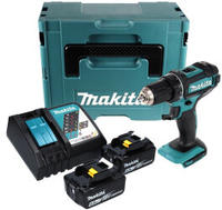 Makita DDF 482 RGJ Akku Bohrschrauber 18 V 62 Nm + 2x Akku 6,0 Ah + Ladeger&auml;t +