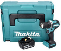 Makita DDF 487 T1J Akku Bohrschrauber 18 V 40 Nm Brushless + 1x Akku 5,0 Ah +...