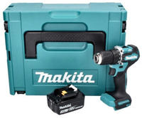 Makita DDF 487 F1J Akku Bohrschrauber 18 V 40 Nm Brushless + 1x Akku 3,0 Ah +...