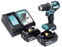 Makita DDF 487 RG Akku Bohrschrauber 18 V 40 Nm Brushless + 2x Akku 6,0 Ah +