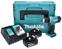 Makita DDF 453 RGJ Akku Bohrschrauber 18 V 42 Nm + 2x Akku 6,0 Ah + Ladeger&auml;t +