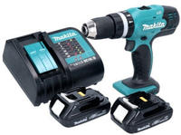 Makita DHP 453 SY Akku Schlagbohrschrauber 18 V 42 Nm + 2x Akku 1,3 Ah +...