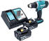 6 Ah, mit 2 Akkus: Makita DDF453