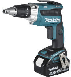 Makita DFS 250 RTJ Akku Trockenbauschrauber 18 V Brushless + 2x Akku 5,0 Ah + Ladegerät + Makpac