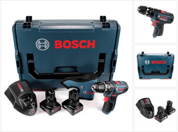 Bosch GSB 12V-15 Professional (2 x 6,0 Ah + Ladegerät) in L-Boxx