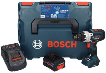 Bosch GSR 18V-150 C Professional (2x 8,0 Ah ProCORE + Ladegerät + L-Boxx)