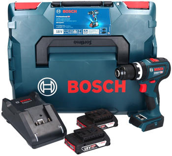 Bosch GSB 18V-90 C (2x 2,0 Ah + Ladegerät + L-Boxx)
