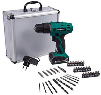 VONROC CD502DC (2 x 1.3 Ah + charger + 46 accessories + case)